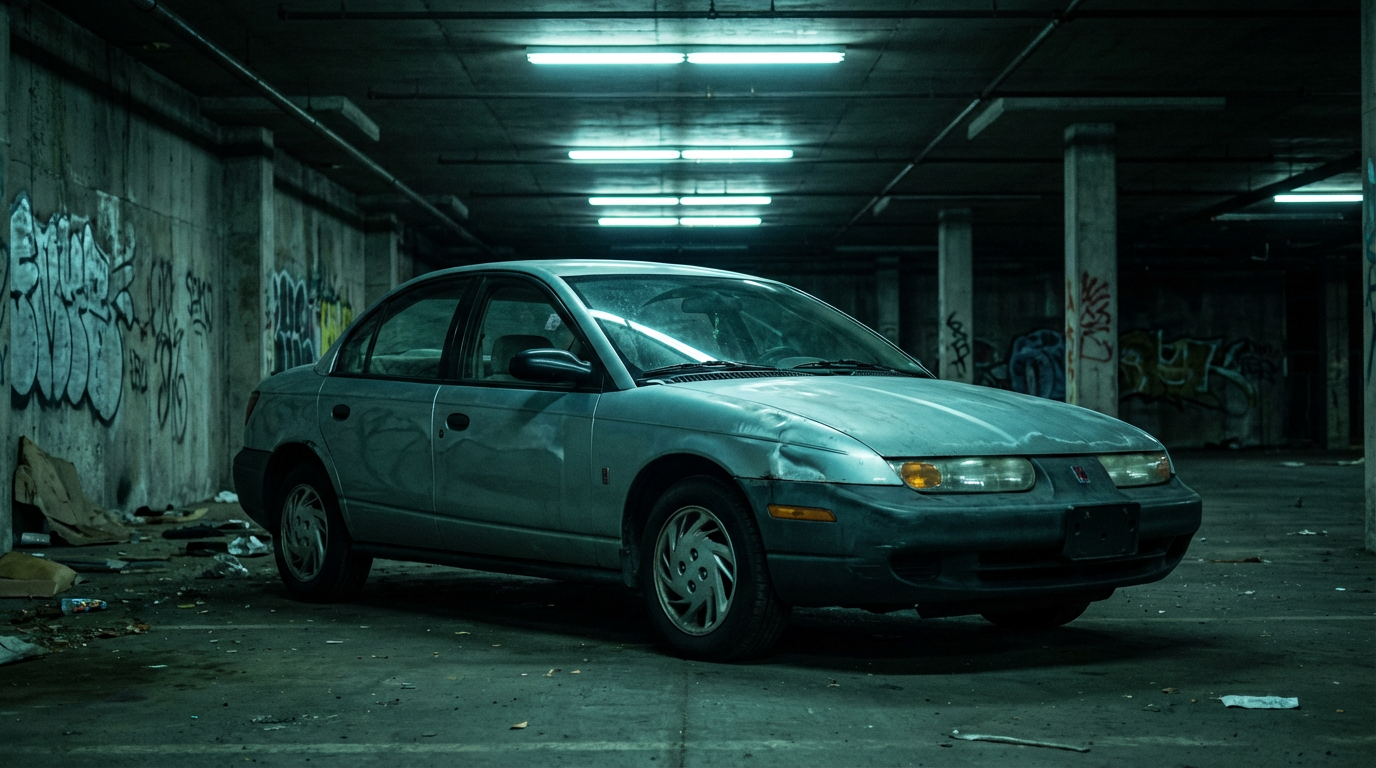 Saturn SL sedan with polymer panels