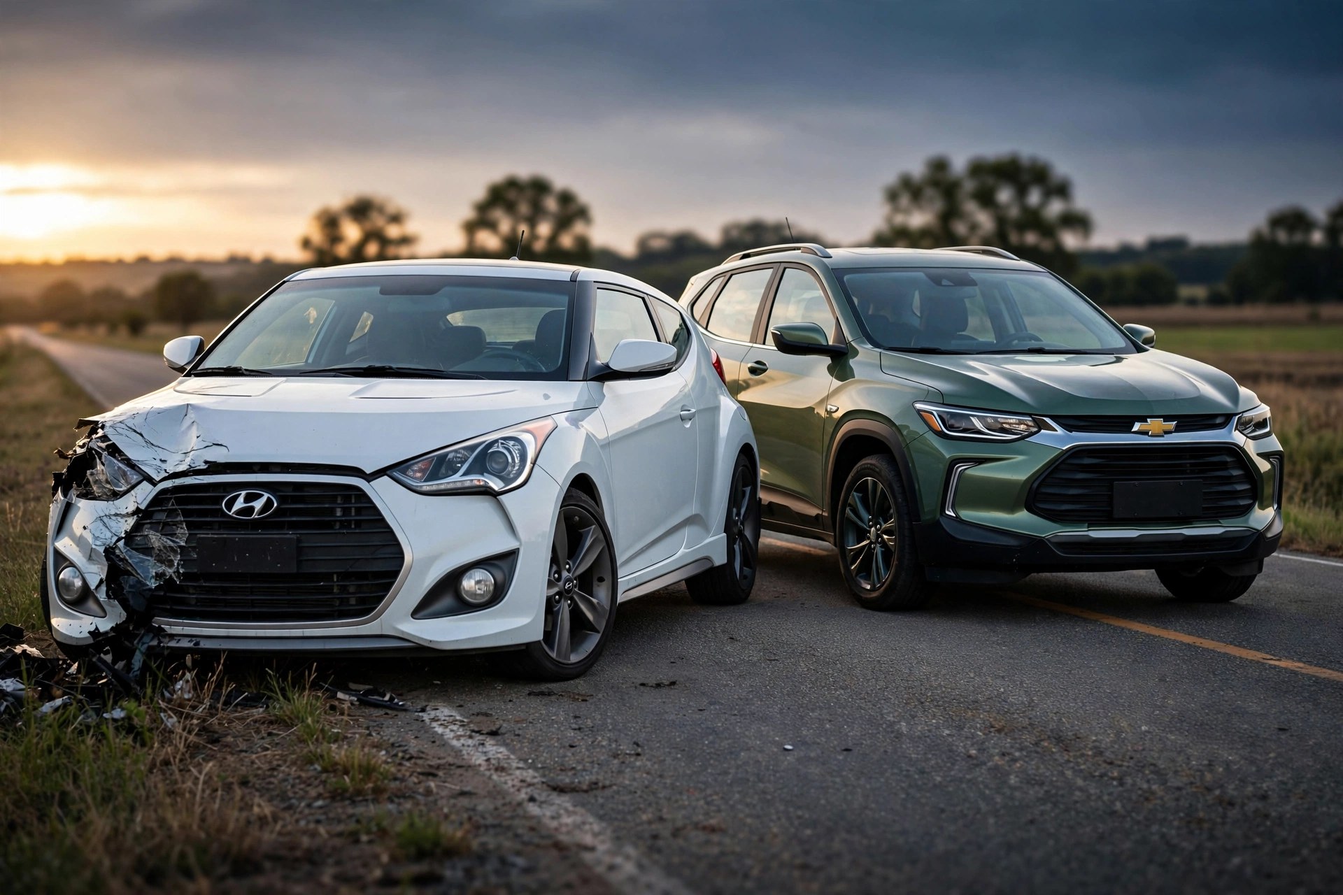 Hyundai Veloster and Chevrolet Tracker, the two vehicles with the highest driver death rates and the lowest impairment rates